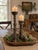 Pair of Oversized Hand-Turned Rustic Wood Candlesticks, 25” & 19” For Sale In Houston - Image 6 of 8