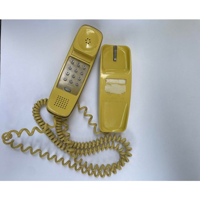 1980s 1980s Trimline Yellow Phone For Sale - Image 5 of 6