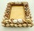 Wood Vintage MCM Palm Beach Tony Duquette Style Handmade Seashell Wood Picture Frame For Sale - Image 7 of 12