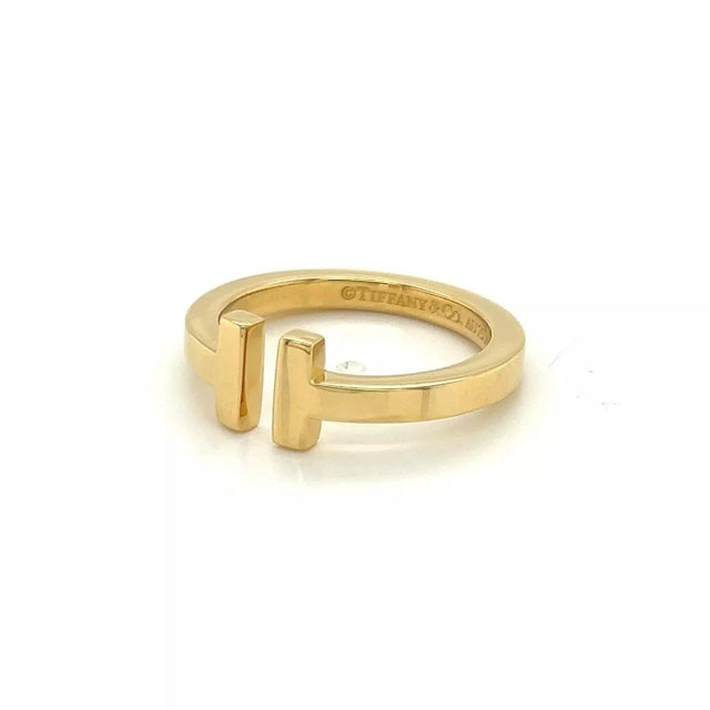 Tiffany & Co. T Square 18k Yellow Gold Band Ring For Sale In Miami - Image 6 of 7