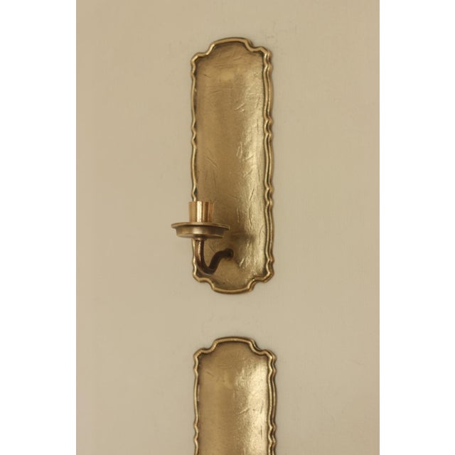 Mid-Century Swedish Brass Sconces from Scandia, Set of 2 For Sale - Image 6 of 14