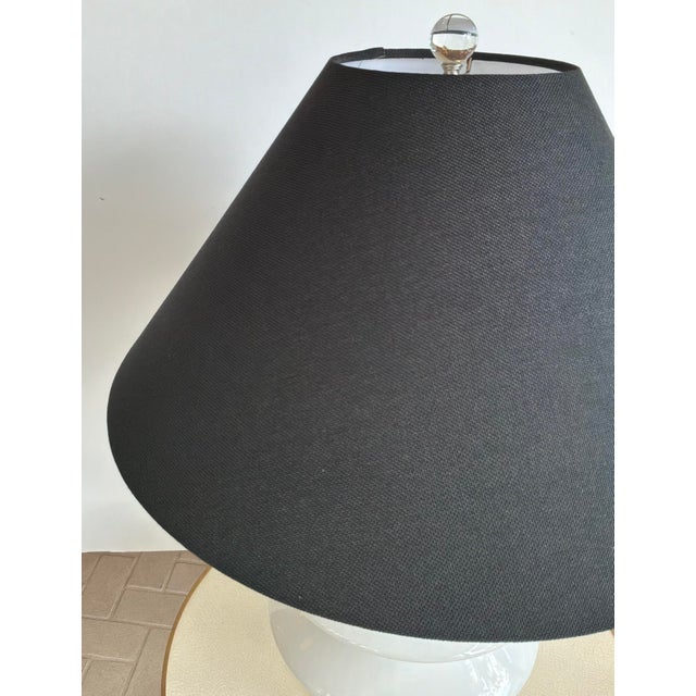 Modern Large White Beehive Table Lamp For Sale - Image 4 of 5