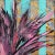 Realism Lollipop Palms - Original Modern Artwork With Turquoise and Gold Stripes on Canvas by Kathleen Keifer For Sale - Image 3 of 9