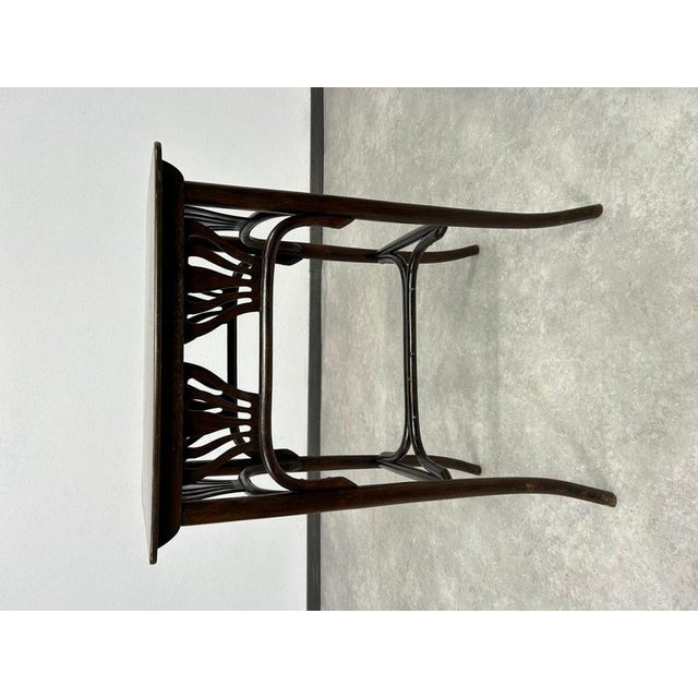 Bentwood side table by Thonet in very nice original condition. This piece is attributed to the mentioned designer/maker....