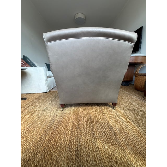 George Smith Early 20th Century George Smith Chair & Ottoman For Sale - Image 4 of 11