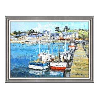 Mid 20th Century Fishing Village, Renee Theobald For Sale