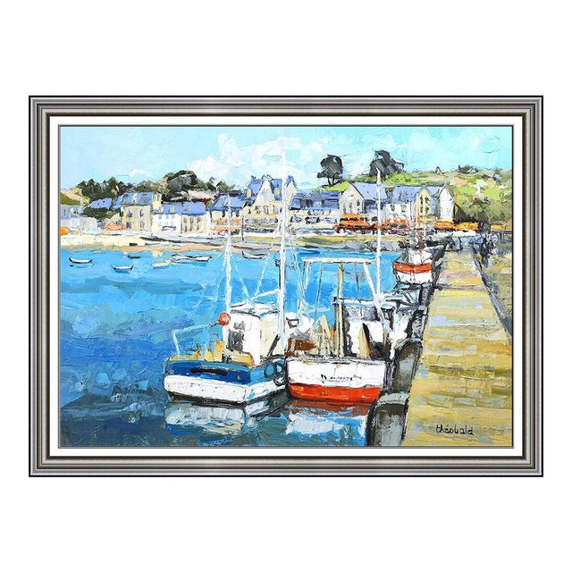 Mid 20th Century Fishing Village, Renee Theobald For Sale