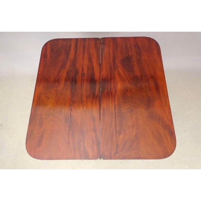Early 19th Century Beautiful American Empire Mahogany Card or Game Table For Sale In New York - Image 6 of 8