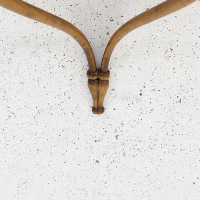 Wood Suspended Cherry Wood Bedside Tables, Italy, 1950s, Set of 2 For Sale - Image 7 of 10