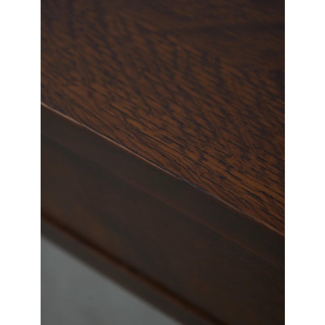 Brown Stickley Mission Oak Spindle Writing Desk For Sale - Image 8 of 18