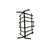 Metal Magazine Holder Metal Black Faux Bamboo Rack v Shape Vintage MCM Decor For Sale - Image 7 of 7