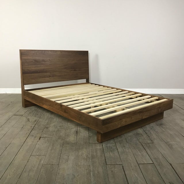 Room & Board Walnut Queen Bed Frame Chairish