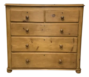 19th Century English Pine Chest of Drawers