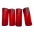 Mid 20th Century M Era Hand-Blown Barware Ruby Red Glass Highball.Set of 4 For Sale
