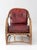 This antique rattan lounge chair, dating to the 1930s–1940s, features a beautifully aged bundled frame, sweeping rounded...