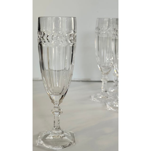 Contemporary Made in Germany Estate Villeroy & Boch Miss Deseree Champagne Flutes - Set of 6 For Sale - Image 3 of 8