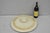 Antique American Primitive Salt Glazed Ceramic 15 Gallon Crock Pot Lid Cover. Circa Late 19th Century. Measurements: 3" H...