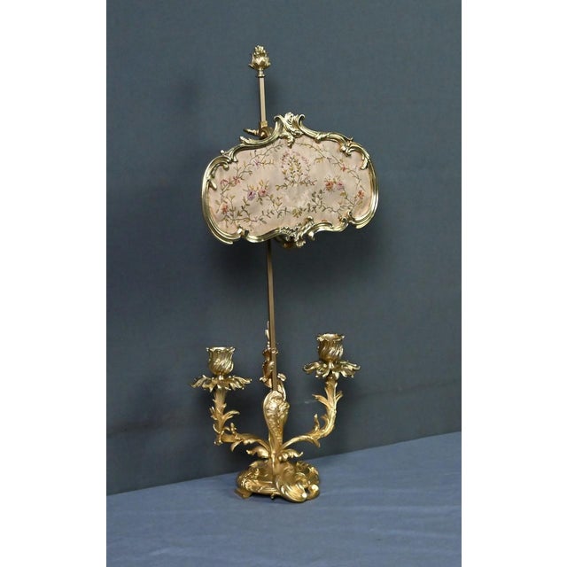 Antique Louis XV Chandelier in Gilt Bronze, 1850s For Sale - Image 3 of 18