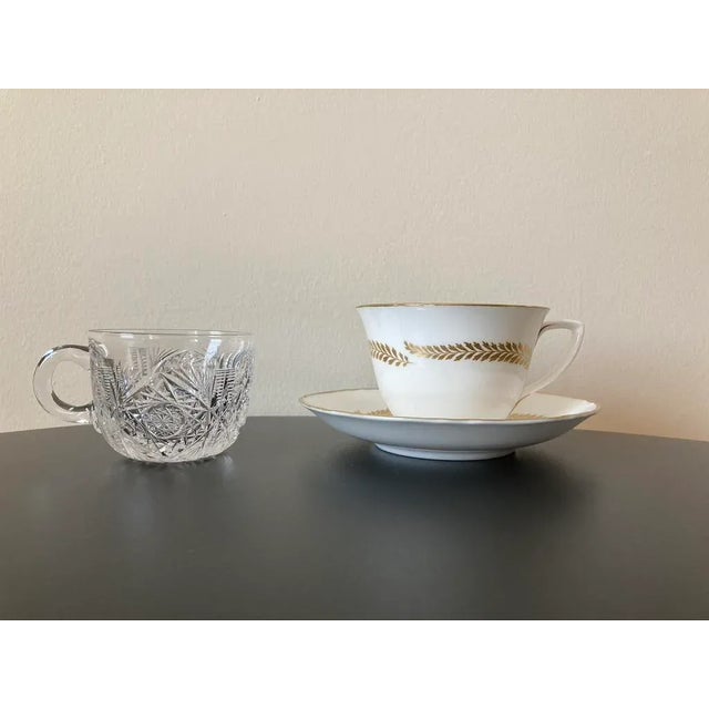 Transparent Antique American Cut Crystal Punch Cup, Circa Early 20th Century For Sale - Image 8 of 12