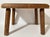 Vintage Mid 20th Century hand-painted wooden footstool. Rectangle shaped top with rounded corners, four turned cylindrical...