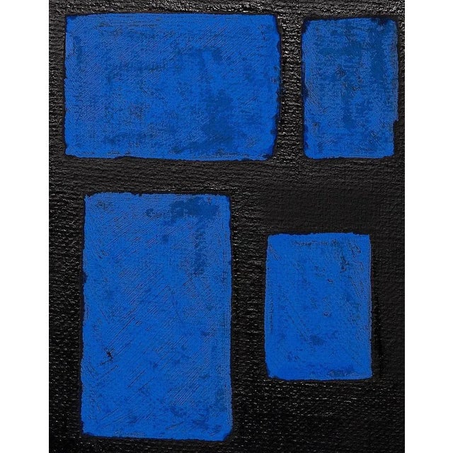 Blue Shapes is an original artwork realized by Giorgio Lo Fermo (b. 1947) in 2015. Oil on canvas. Hand signed and dated by...