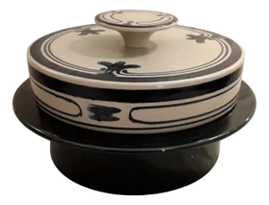 Siena Lidded Terrine in Blue and Gray Ceramics by Björn Wiinblad for Rosenthal, Germany, 1970s
