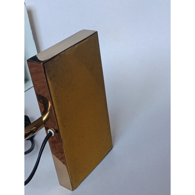 Vintage Bankers Desk Lamp in Brass, 1960s For Sale - Image 9 of 10