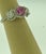 A classic, Ring weight of 1 Ct natural Pink sapphire and 1.5 ct Round Diamond 18 Karat White gold Ring All round brilliant...