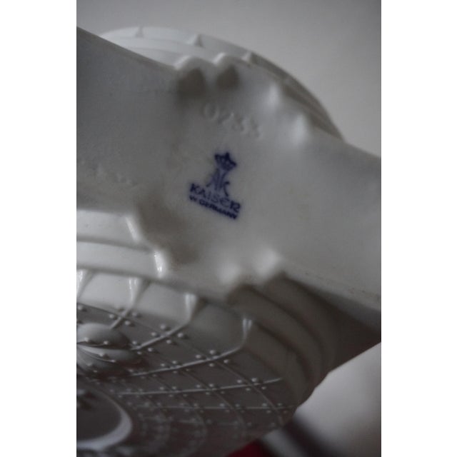 Ceramic Vintage Art Nouveau Vases in Biscuit Porcelain from AK Kaiser, 1960s, Set of 2 For Sale - Image 7 of 8