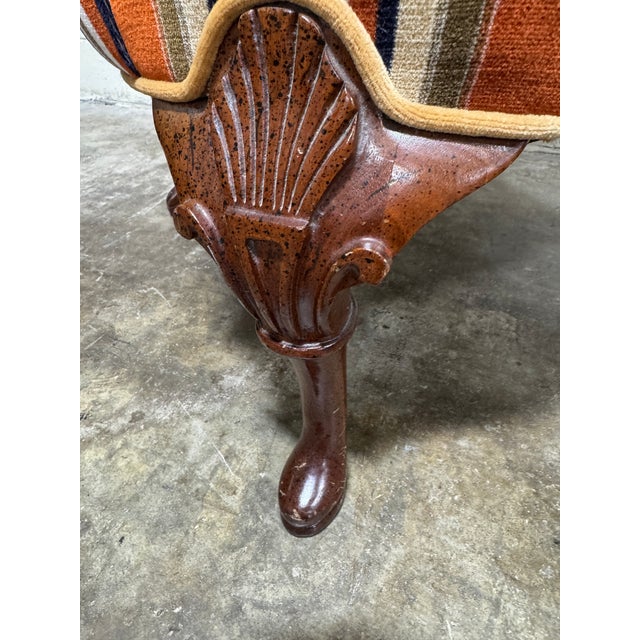 Vintage Sherrill Smoking Room Library Wingback Chair For Sale - Image 10 of 12