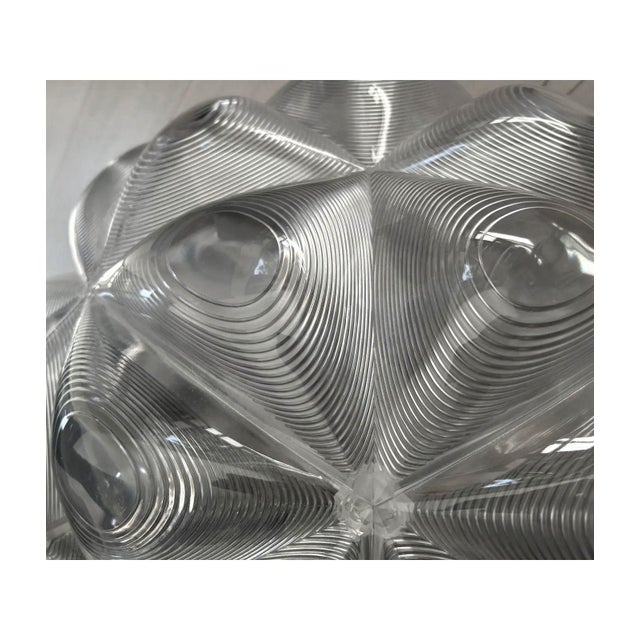 Tom Dixon Lens Pendant Fixture Spherical Ceiling Light Clear Globe Chandelier For Sale In Palm Springs - Image 6 of 9