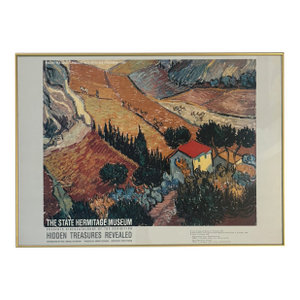 Vintage State Hermitage Museum Van Gogh Hidden Treasures Revealed Framed Exhibition Poster