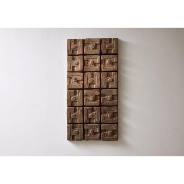 Ceramic Inca Wall Panel by Georges Jouve, 1960s For Sale - Image 11 of 11