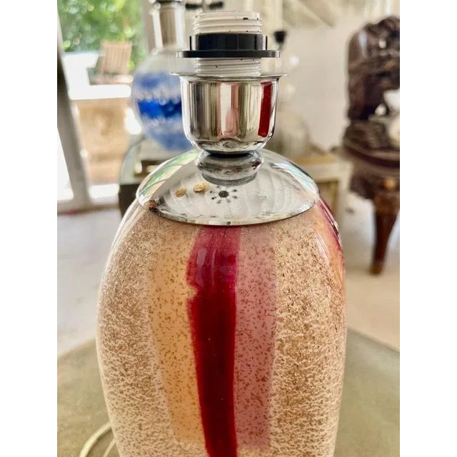 Lancetti Milano Table Lamp in Murano Glass, 1980s For Sale - Image 6 of 11