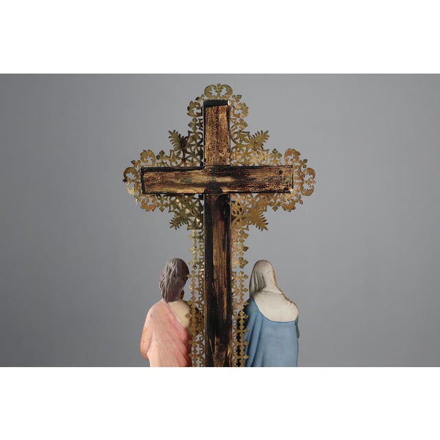 19th Century Neo‑Gothic Crucifix, France For Sale - Image 12 of 15