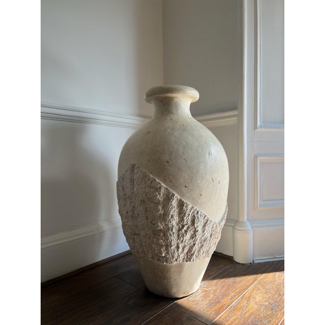 Stone Floor Vase, 1980s For Sale - Image 4 of 10