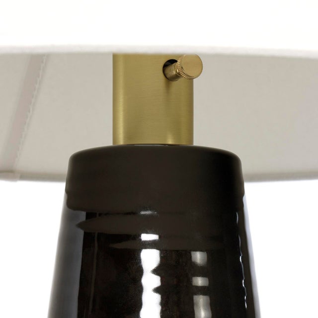 2020s Koda Ceramic Table Lamp, Black For Sale - Image 5 of 6