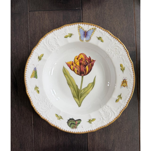 Set of 10 Anna Weatherley Botanical Treasure Garden Rim Soup Bowl 8.75" For Sale - Image 12 of 17