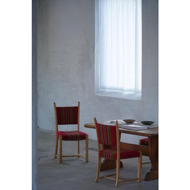 Mid-Century Modern Danish Oak Dining Chairs by Henning Kjærnulf, 1960s, Set of 6 For Sale - Image 16 of 18