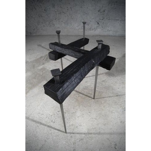 Not Yet Made - Made To Order Coffee Table in Wood and Steel by Frederic Gaillard For Sale - Image 5 of 8