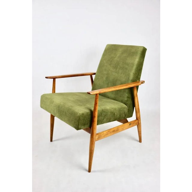 Lis Chair in Olive Green by Henryk Lis, 1970s For Sale - Image 4 of 10