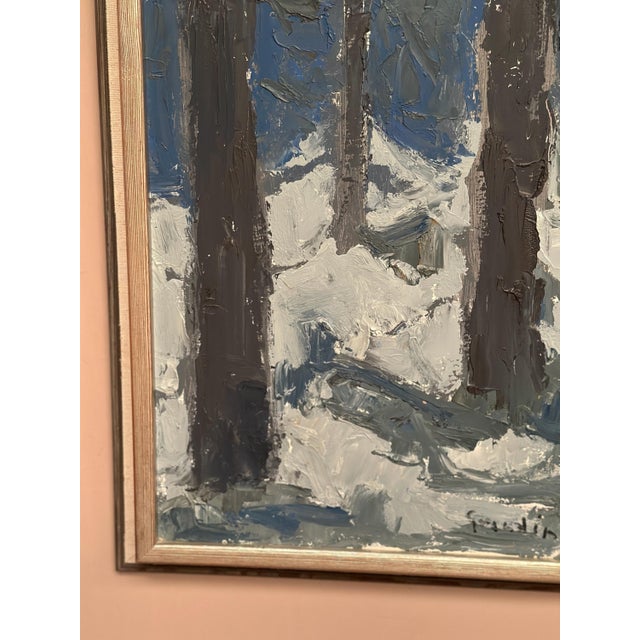 Svän Grandin, Three Trees, 1960s, Oil on Panel, Framed For Sale - Image 8 of 16