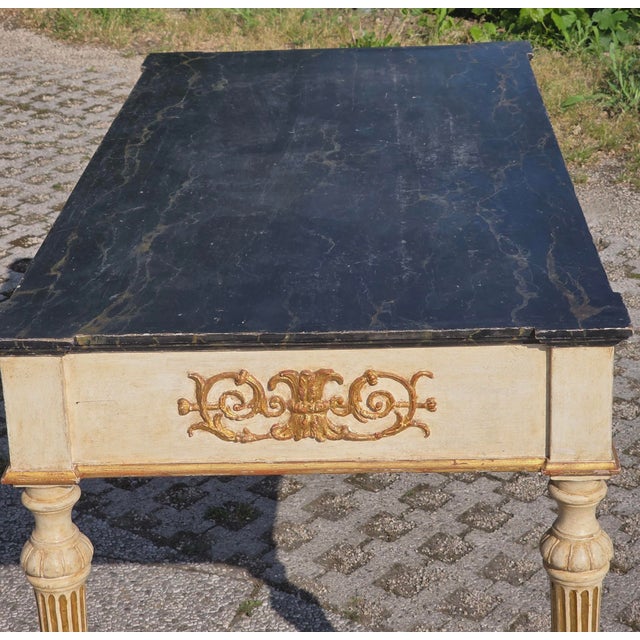 Lacquered and Gilded Console Table, 1920s For Sale - Image 3 of 8