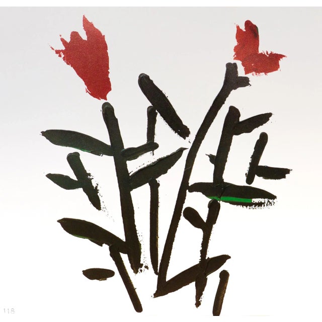 Modern 1995 French Exhibition Poster, Gerard Gasiorowski, Pots De Fleurs 117-118 For Sale - Image 3 of 5