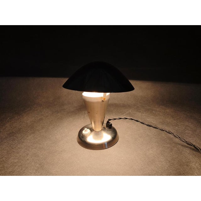 Bauhaus Chrome Table Lamp with Adjustable Shade, 1930s For Sale - Image 9 of 10