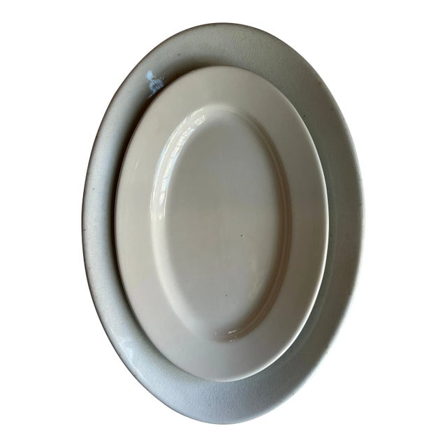 Vintage Oval Ironstone Platters For Sale