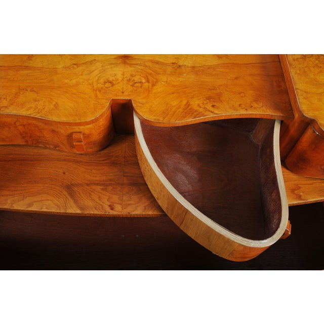 Czech Art Deco Chest of Drawers in Walnut Veneer, 1920s For Sale - Image 4 of 13