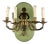 Italian Golden Metal Wall Lamp For Sale