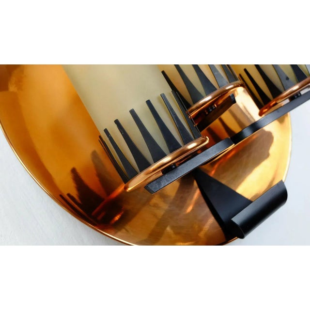 Metal Copper Wall Sconce, 1960s For Sale - Image 7 of 10