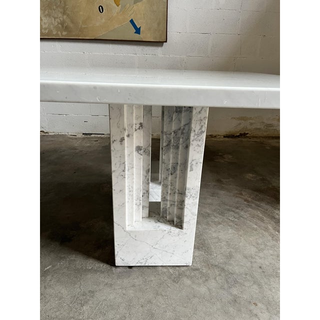Stone Delfi 260 Table by Carlo Scarpa for Simon Gavina, 1980s For Sale - Image 7 of 16
